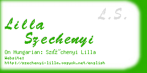 lilla szechenyi business card